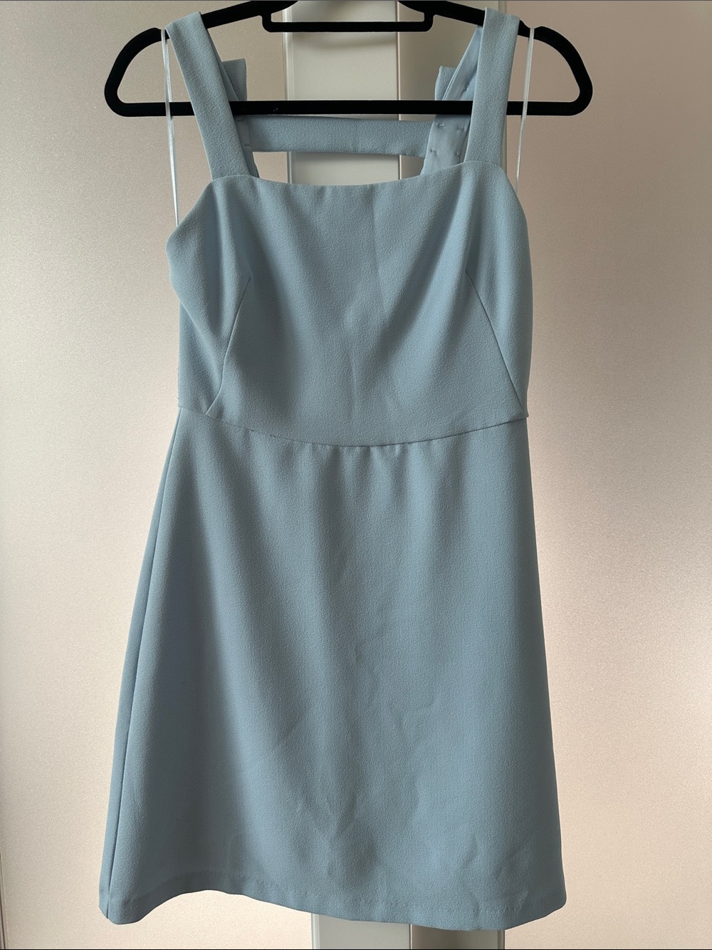 Nicole Miller Pale Blue Sleeveless Mini Dress